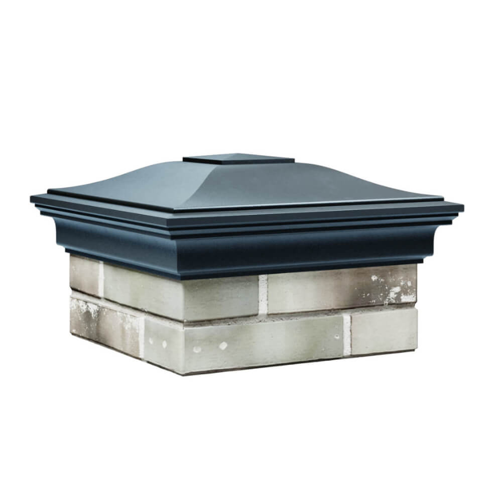 Колпак Zking Монблан Серый на столб 1.5х1.5 еврокирпича 0.7НФ (355х355мм) в Салехарде фото