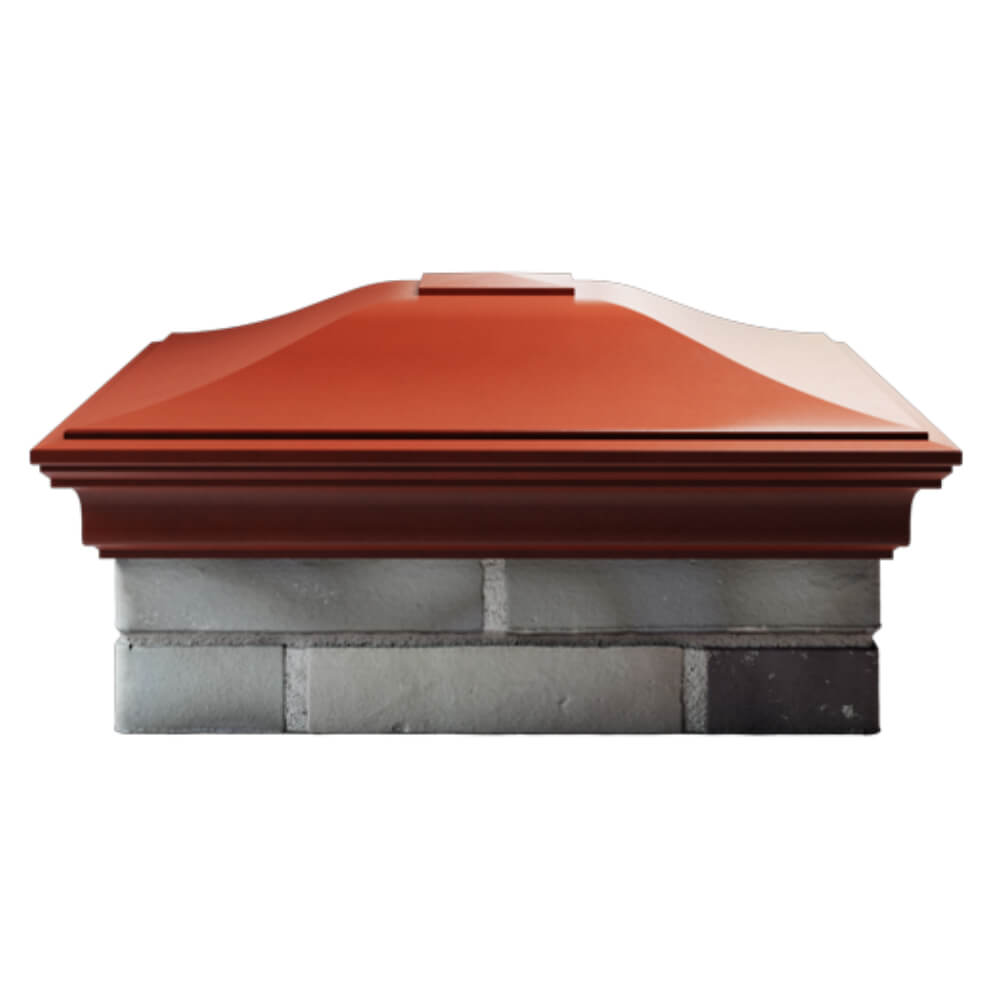 Колпак Zking Монблан Красный на столб 2х2 кирпича (515х515мм) в Салехарде фото