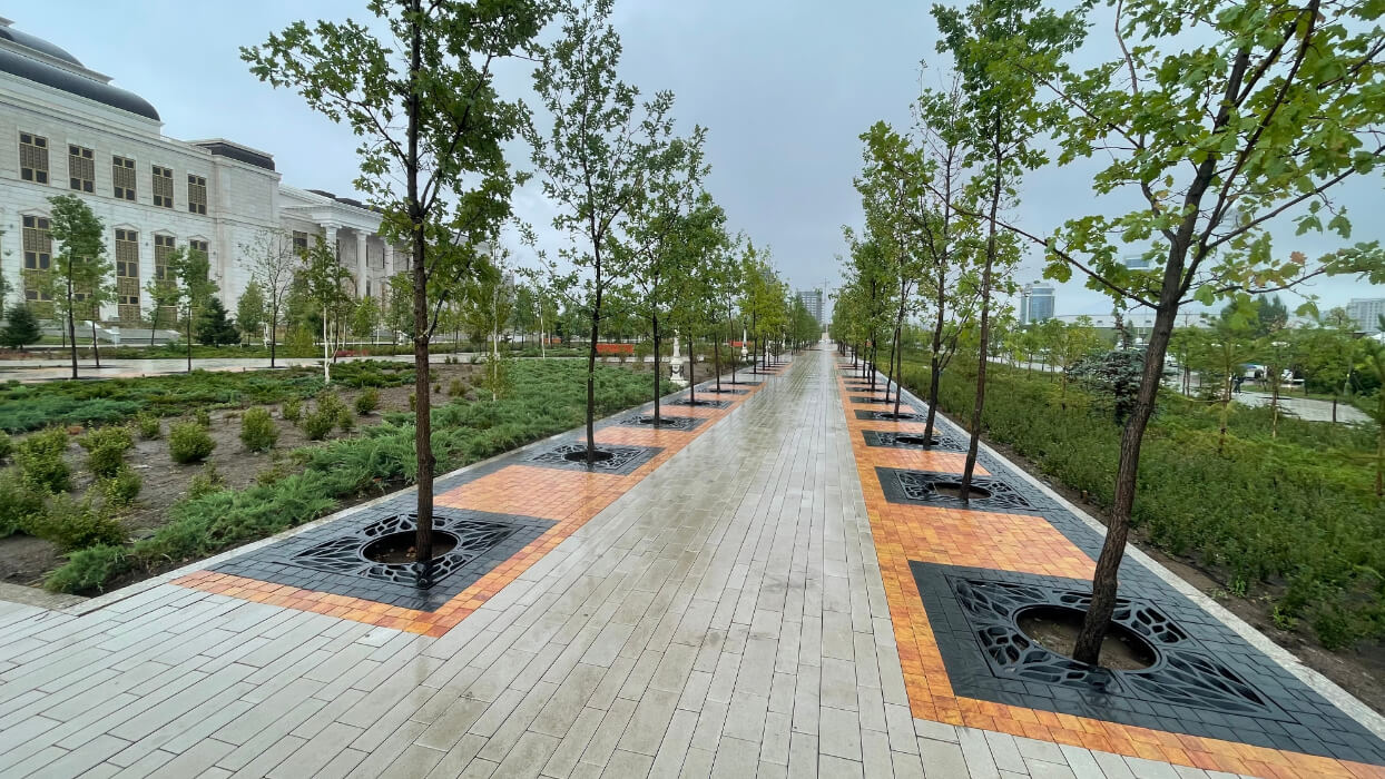 Приствольная решетка для дерева ZKING CRUST 1.2х1.2м Черная в Салехарде фото