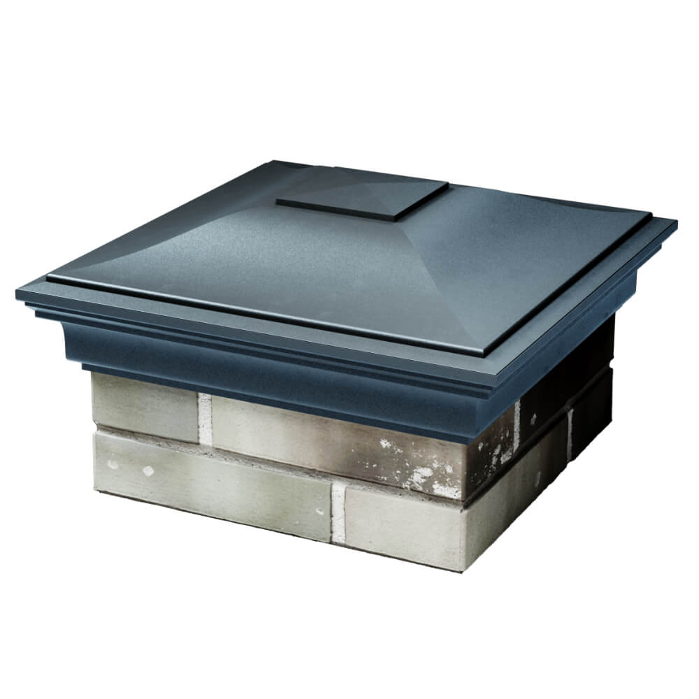 Колпак Zking Монблан Серый на столб 1.5х1.5 кирпича (385х385мм) в Салехарде фото