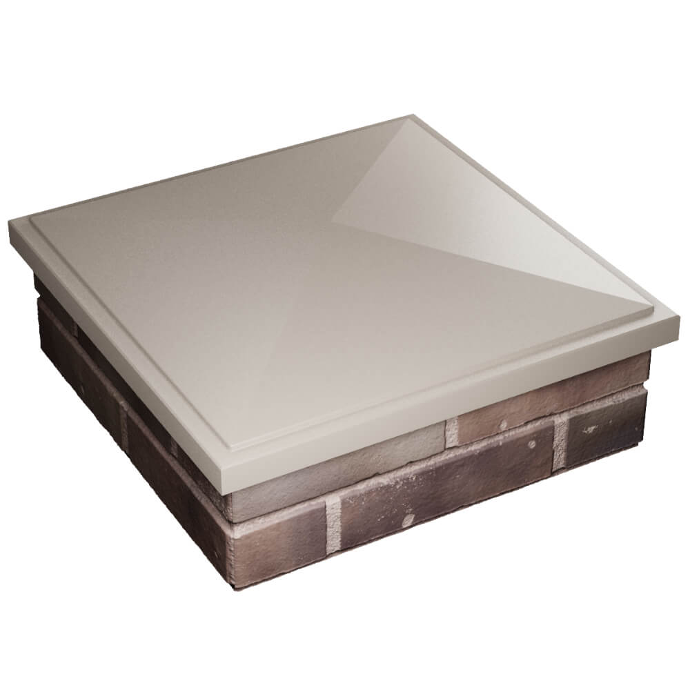 Колпак Zking БонаМоно Бежевый на столб 2х2 кирпича (515х515, 530х530мм) в Салехарде фото