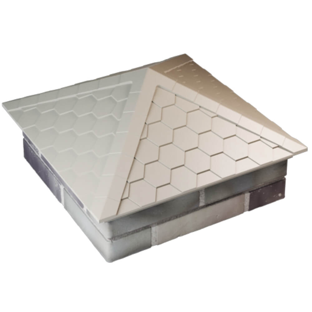 Колпак Zking Эверест Бежевый на столб 2х2 кирпича (535х535мм) Салехард фото