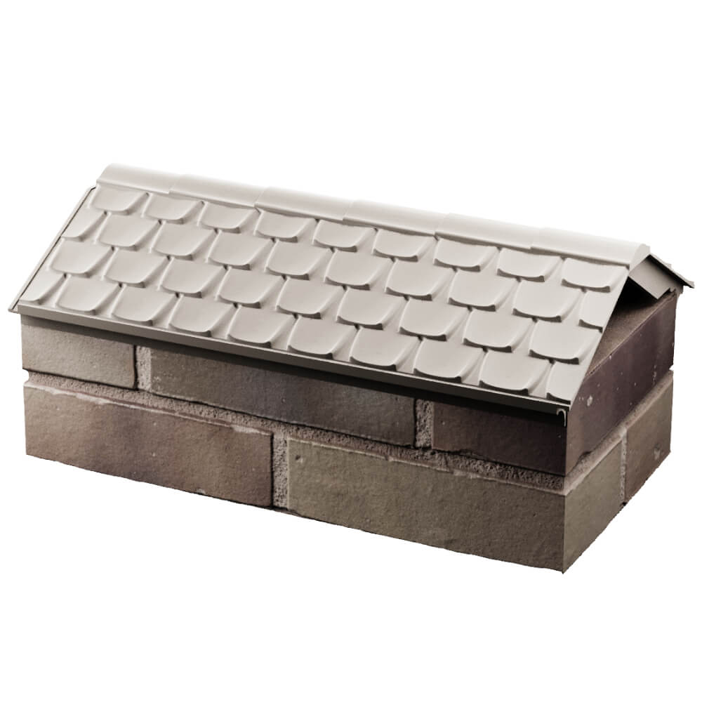 Парапет Zking Эльбрус Бежевый с посадкой на 1 кирпич (255мм) в Салехарде фото