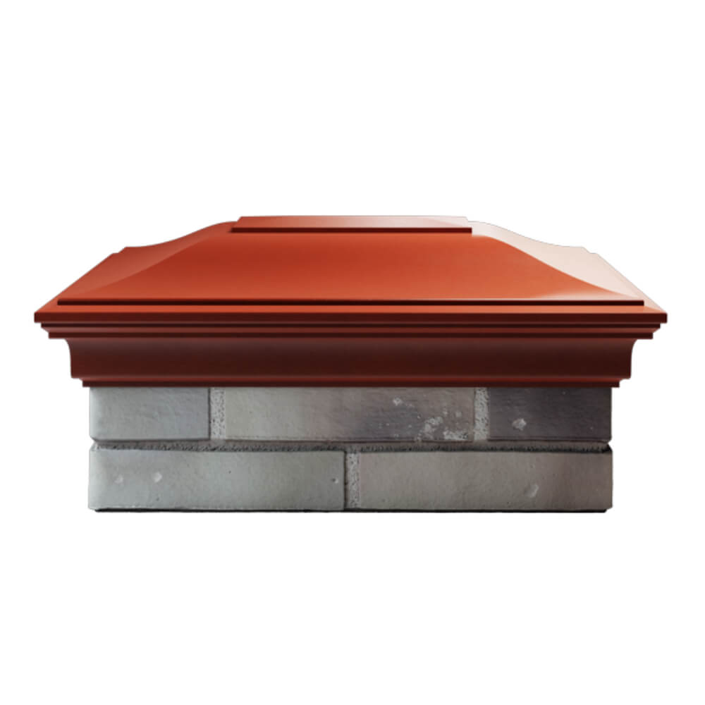 Колпак Zking Монблан Красный на столб 2х1.5 кирпича (515х385мм) в Салехарде фото