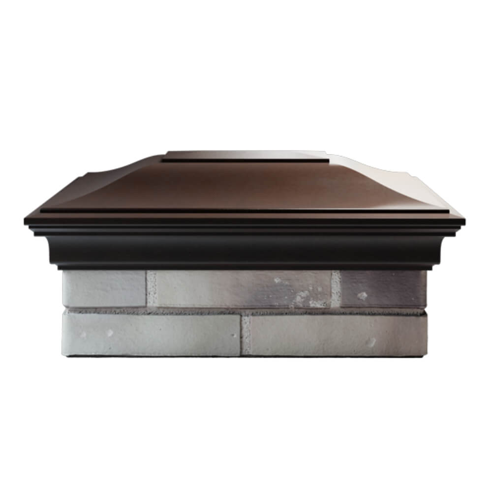 Колпак Zking Монблан Коричневый на столб 2х1.5 кирпича (515х385мм) в Салехарде фото