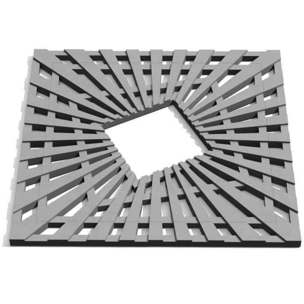 Приствольная решетка для дерева ZKING ATMOSPHERE 1.2х1.2м Серая Салехард фото