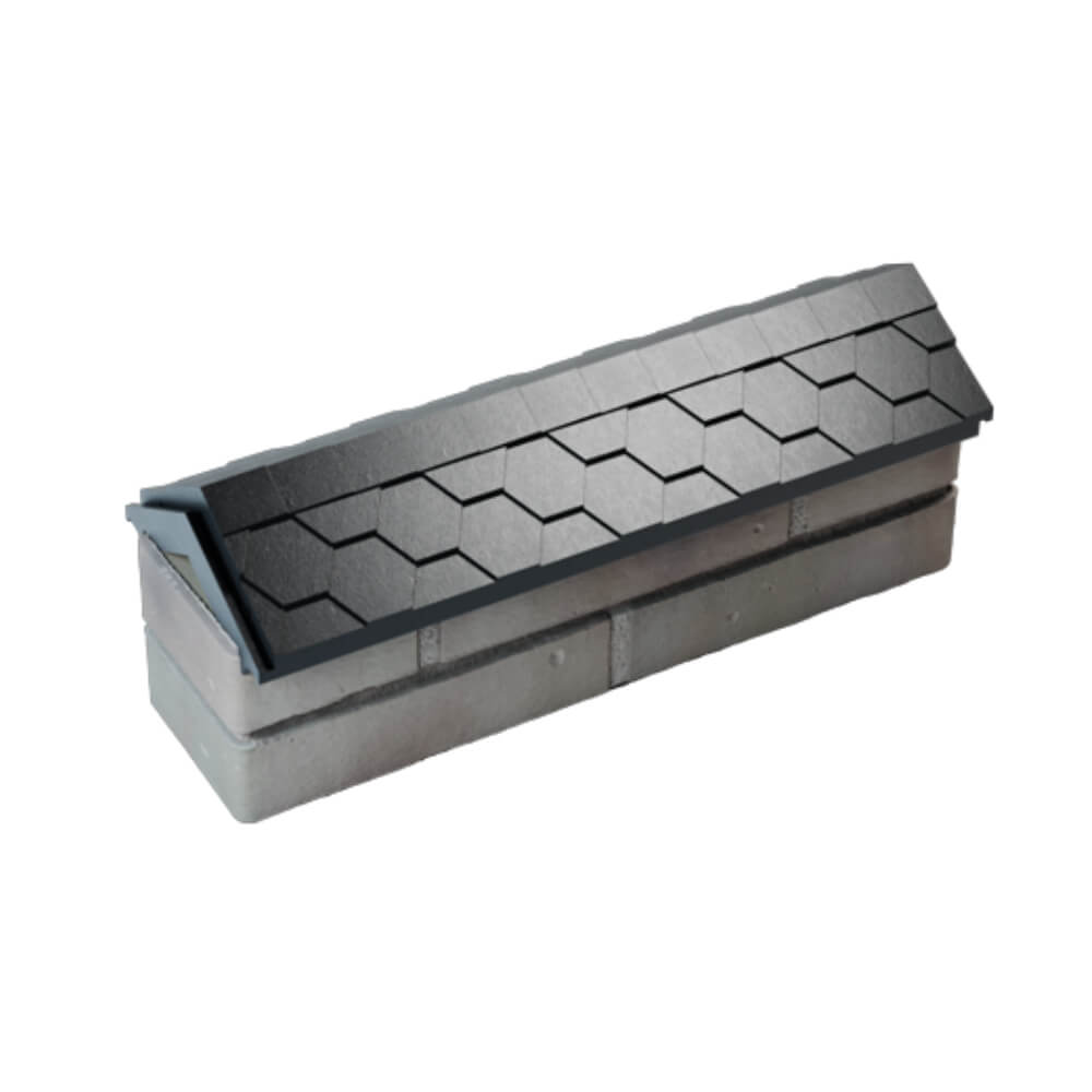 Парапет Zking Эверест Черный с посадкой на 0.5 кирпича (130мм) в Салехарде фото