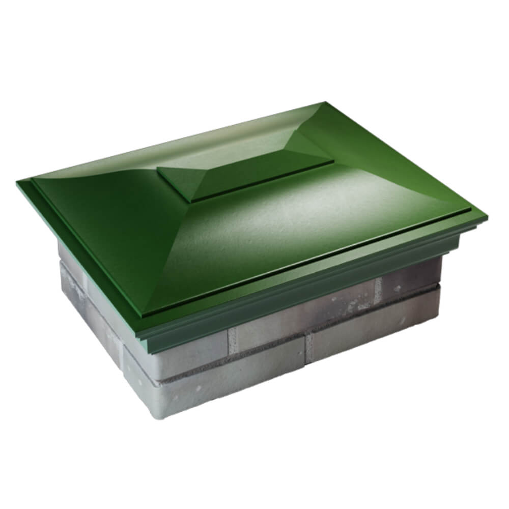 Колпак Zking Монблан Зеленый на столб 2х1.5 кирпича (515х385мм) Салехард фото