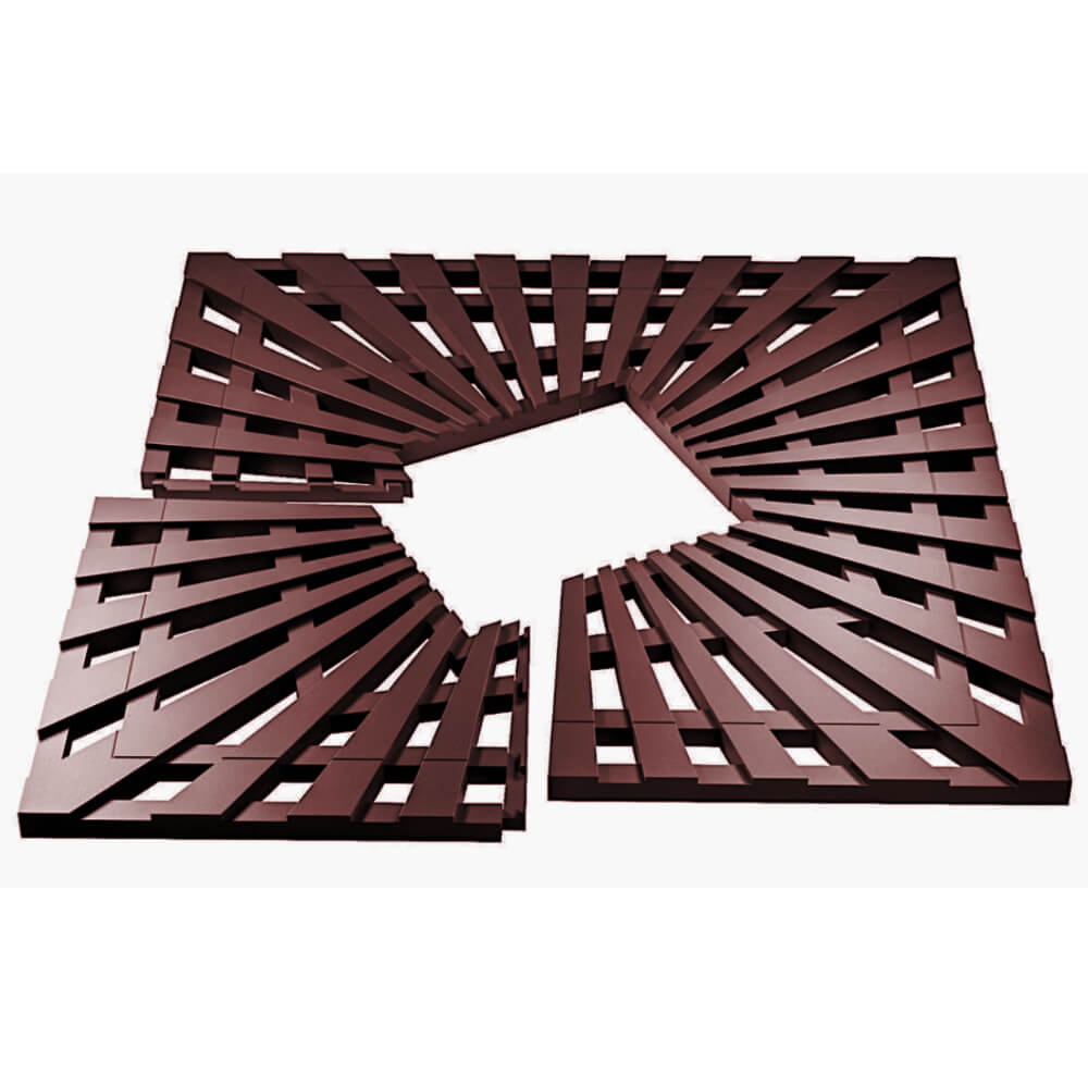 Приствольная решетка для дерева ZKING ATMOSPHERE 1.2х1.2м Коричневая в Салехарде фото