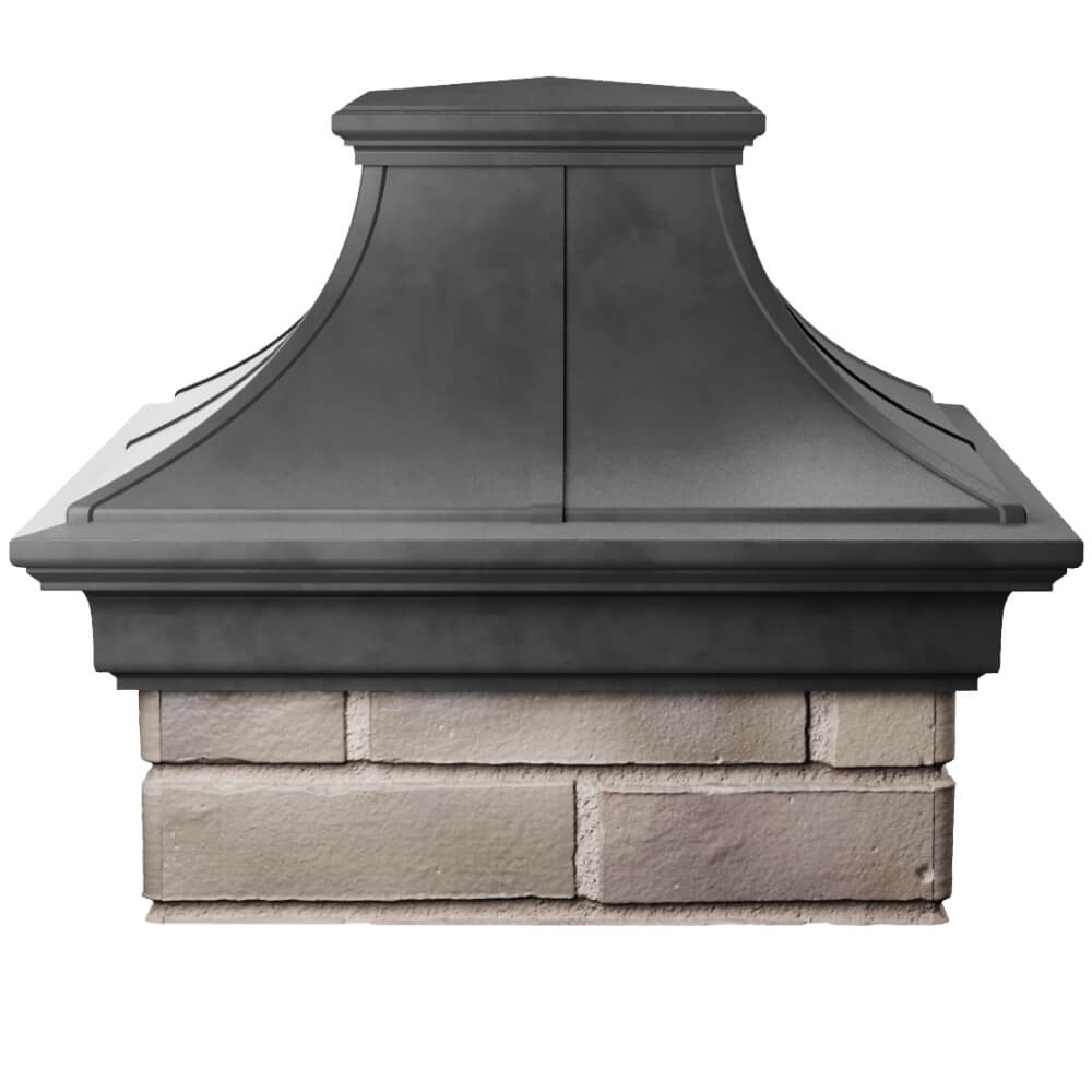 Колпак Zking Монблан Премиум Серый на столб 1.5х1.5 кирпича (385х385мм) Салехард фото