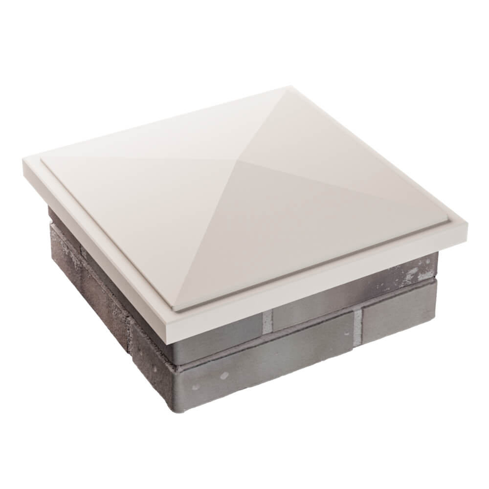 Колпак Zking БонаМоно Бежевый на столб 1.5х1.5 кирпича (385х385, 400х400мм) в Салехарде фото