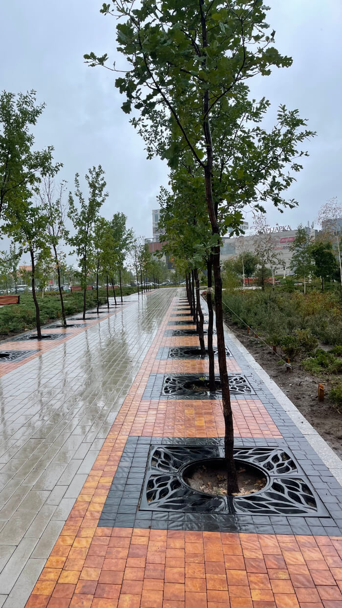 Приствольная решетка для дерева ZKING CRUST 1.2х1.2м Черная в Салехарде фото