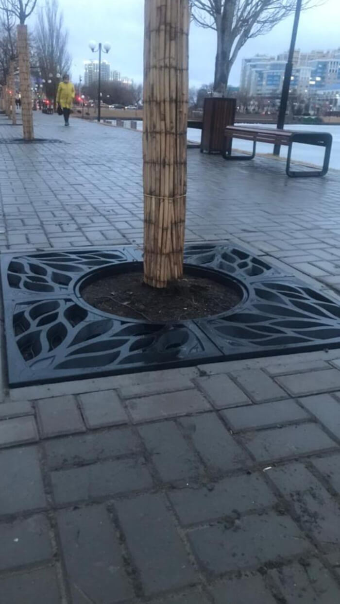 Приствольная решетка для дерева ZKING CRUST 1.2х1.2м Черная в Салехарде фото