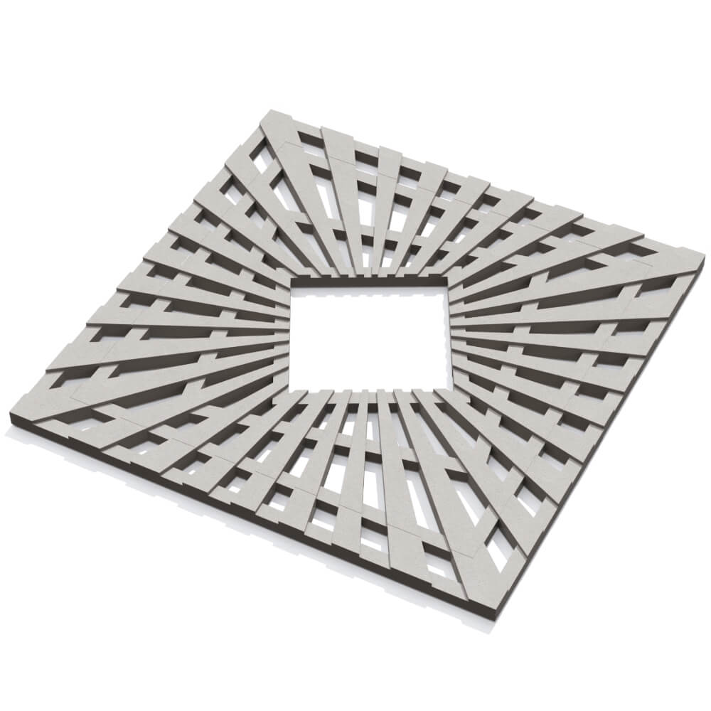 Приствольная решетка для дерева ZKING ATMOSPHERE 1.2х1.2м Бежевая в Салехарде фото