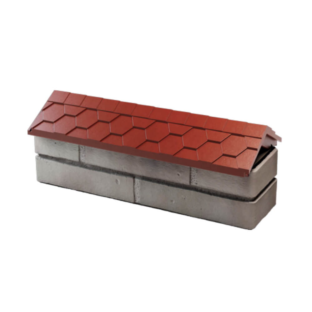 Парапет Zking Эверест Красный с посадкой на 0.5 кирпича (130мм) в Салехарде фото