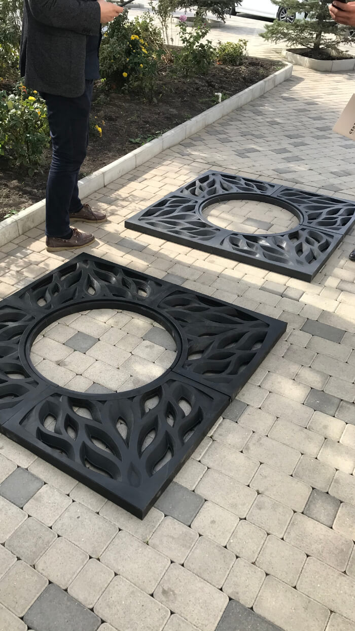 Приствольная решетка для дерева ZKING CRUST 1.2х1.2м Черная в Салехарде фото