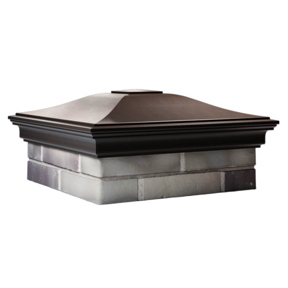 Колпак Zking Монблан Коричневый на столб 2х2 кирпича (515х515мм) в Салехарде фото