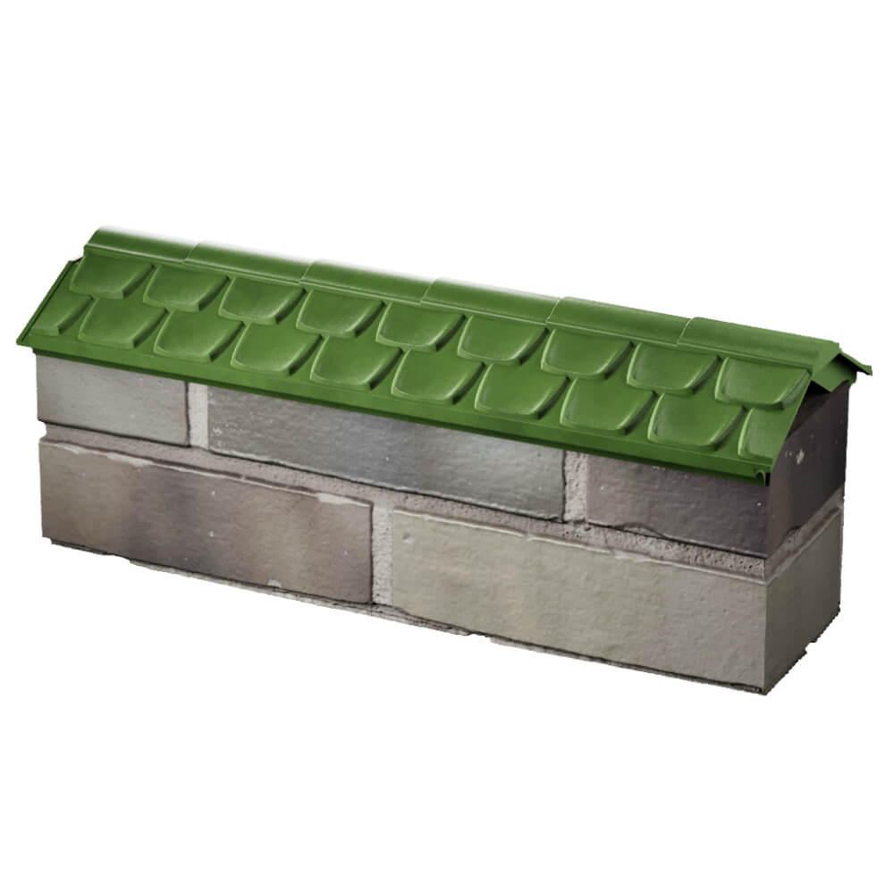 Парапет Zking Эльбрус Зеленый с посадкой на 0.5 кирпича (130мм) в Салехарде фото