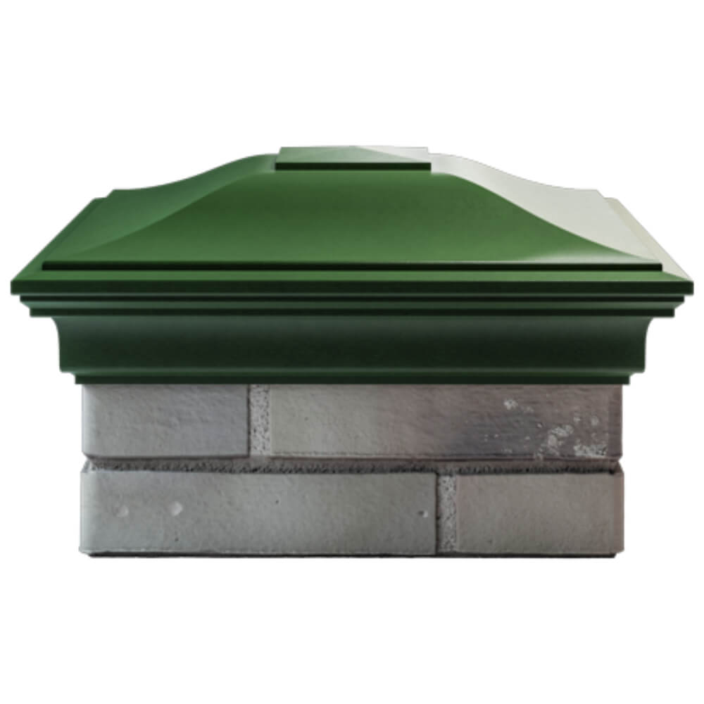 Колпак Zking Монблан Зеленый на столб 1.5х1.5 кирпича (385х385мм) Салехард фото