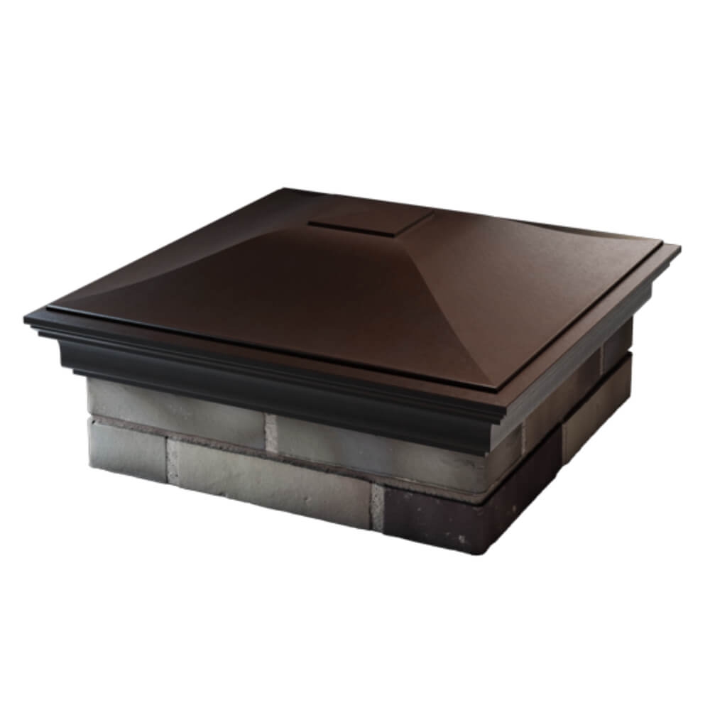 Колпак Zking Монблан Коричневый на столб 2х2 кирпича (515х515мм) в Салехарде фото