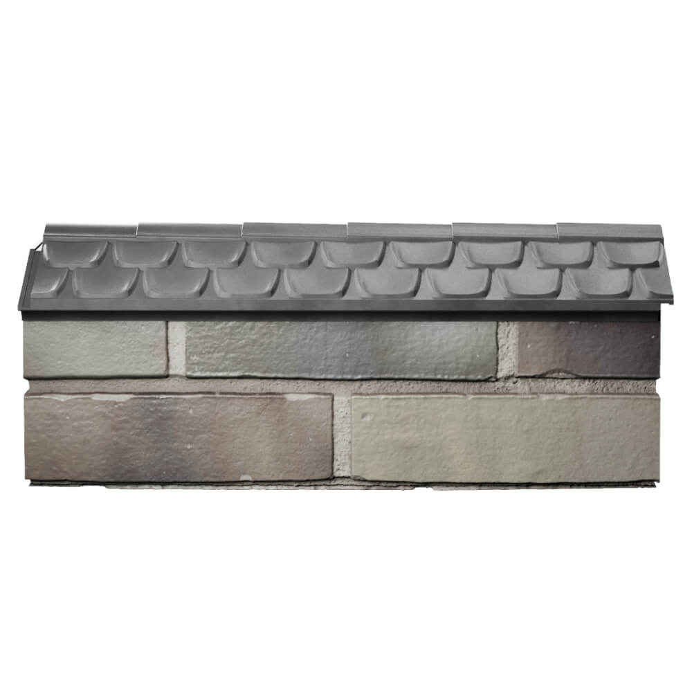 Парапет Zking Эльбрус Серый с посадкой на 0.5 кирпича (130мм) в Салехарде фото
