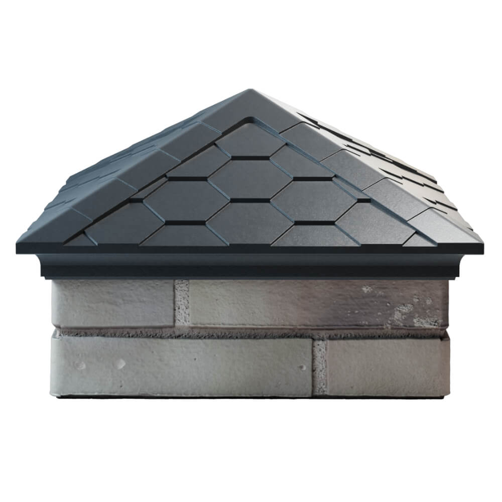 Колпак Zking Эверест Серый на столб 1.5х1.5 кирпича (390х390мм) Салехард фото