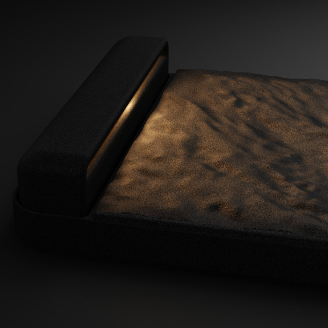 LED Светильник для шаговой плиты STONE Черный Сланец 330х75х98мм Салехард фото