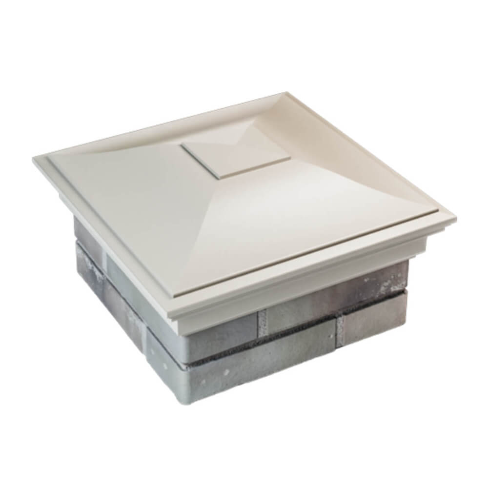 Колпак Zking Монблан Бежевый на столб 1.5х1.5 еврокирпича 0.7НФ (355х355мм) в Салехарде фото