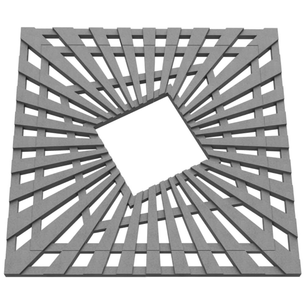 Приствольная решетка для дерева ZKING ATMOSPHERE 1.2х1.2м Серая в Салехарде фото