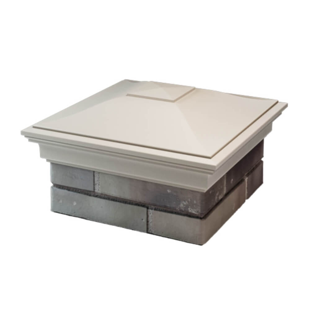 Колпак Zking Монблан Бежевый на столб 1.5х1.5 еврокирпича 0.7НФ (355х355мм) в Салехарде фото