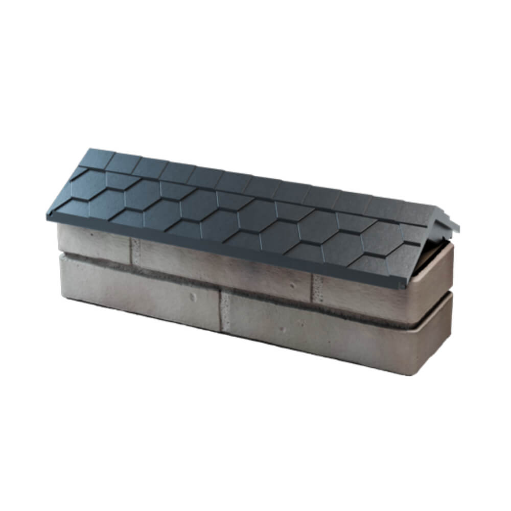 Парапет Zking Эверест Серый с посадкой на 0.5 кирпича (130мм) в Салехарде фото