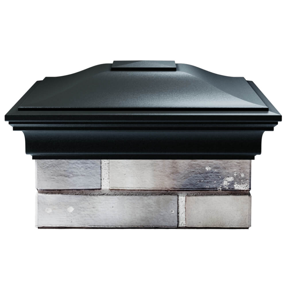 Колпак Zking Монблан Черный на столб 1.5х1.5 кирпича (385х385мм) Салехард фото