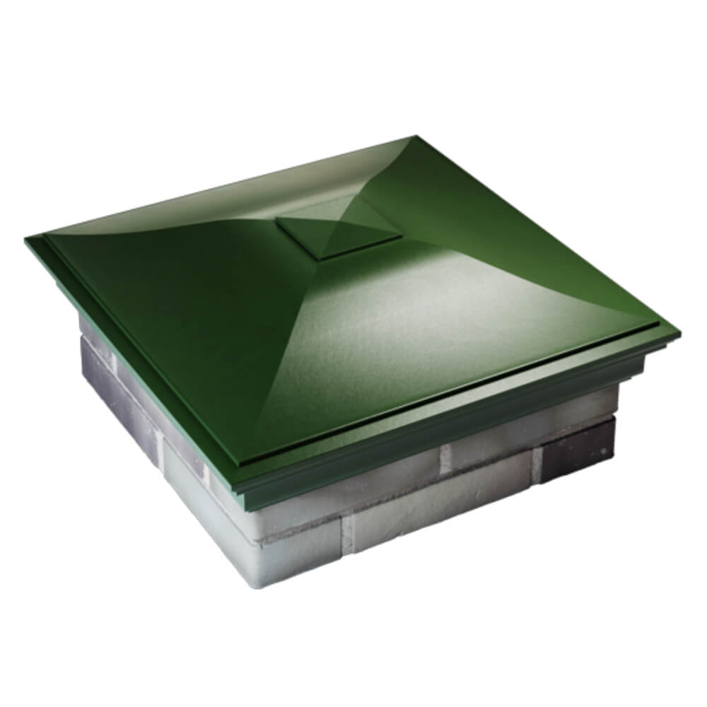 Колпак Zking Монблан Зеленый на столб 2х2 кирпича (515х515мм) Салехард фото