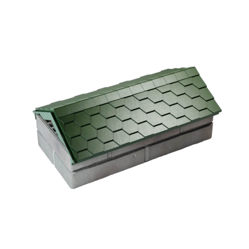 Парапет Zking Эверест Зеленый с посадкой на 1 кирпич (200/225/255мм) в Салехарде фото