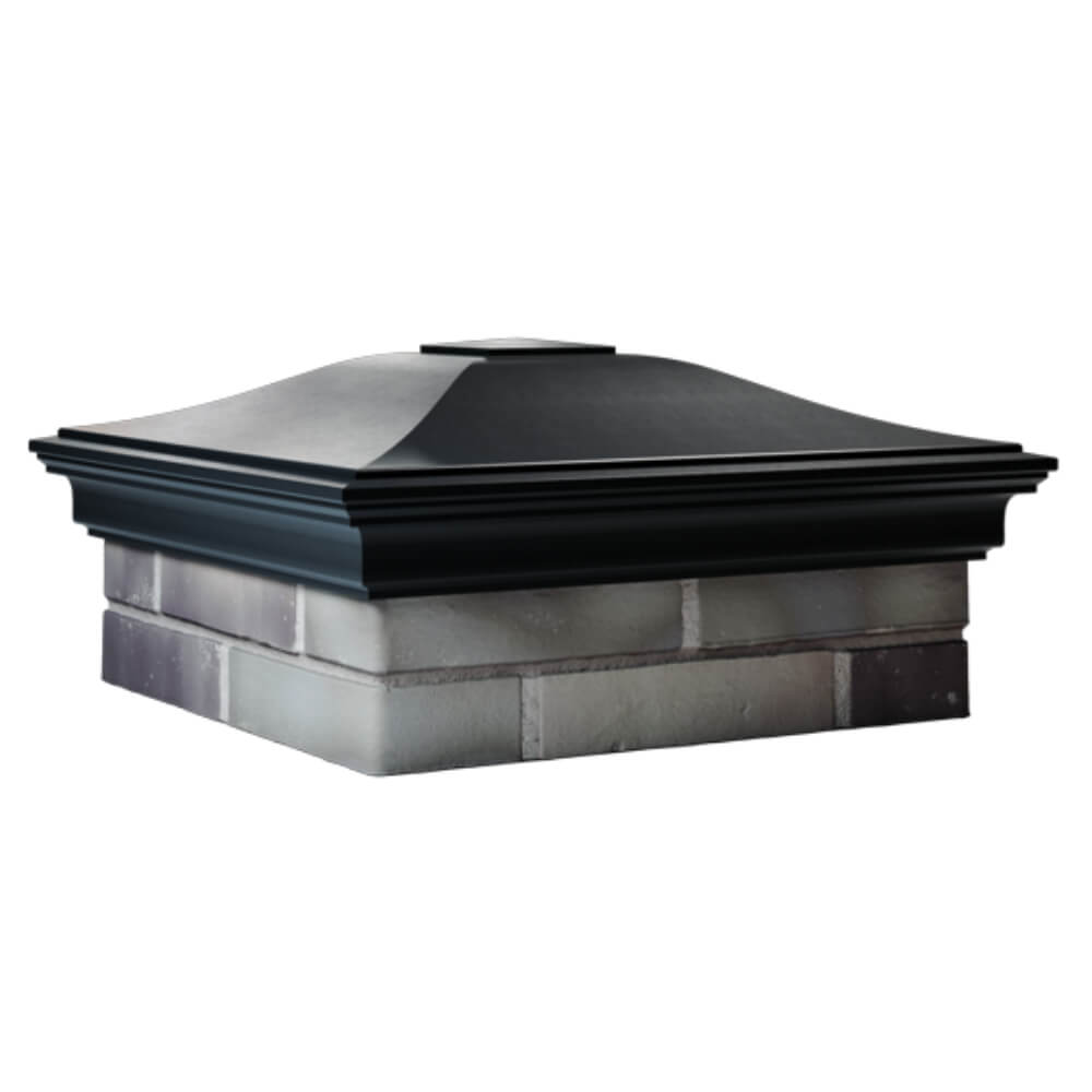 Колпак Zking Монблан Черный на столб 2х2 кирпича (515х515мм) в Салехарде фото