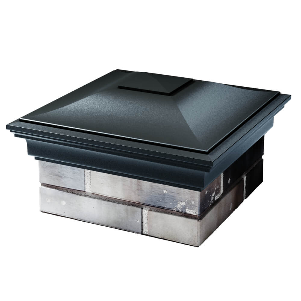 Колпак Zking Монблан Черный на столб 1.5х1.5 кирпича (385х385мм) в Салехарде фото