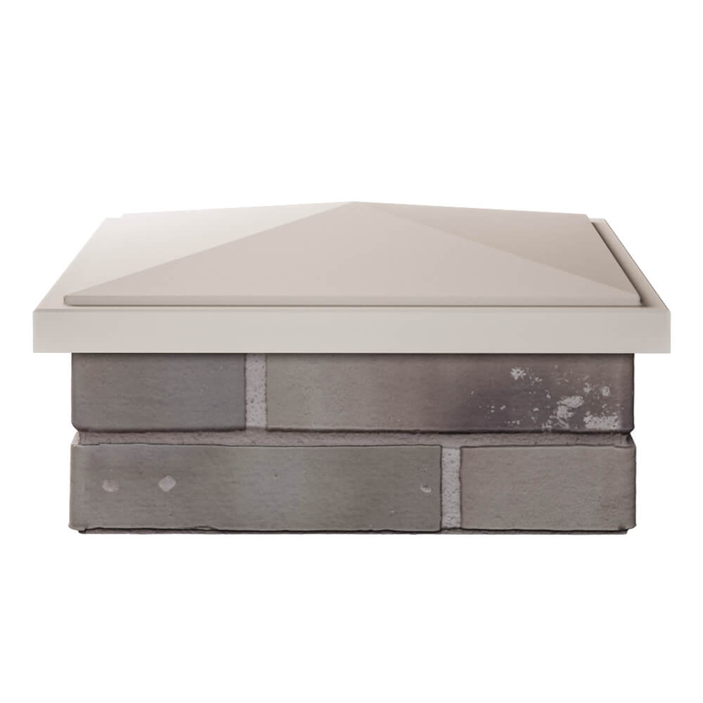 Колпак Zking БонаМоно Бежевый на столб 1.5х1.5 кирпича (385х385, 400х400мм) Салехард фото