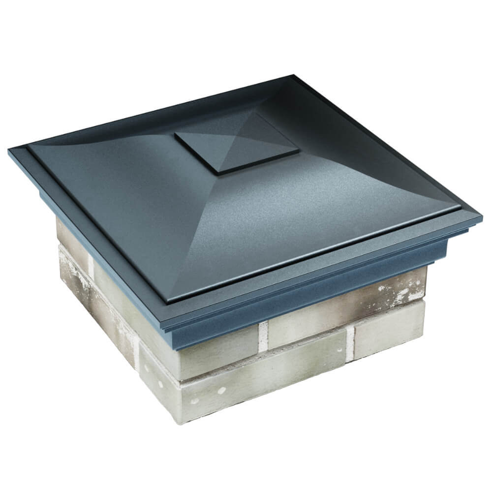 Колпак Zking Монблан Серый на столб 1.5х1.5 кирпича (385х385мм) в Салехарде фото