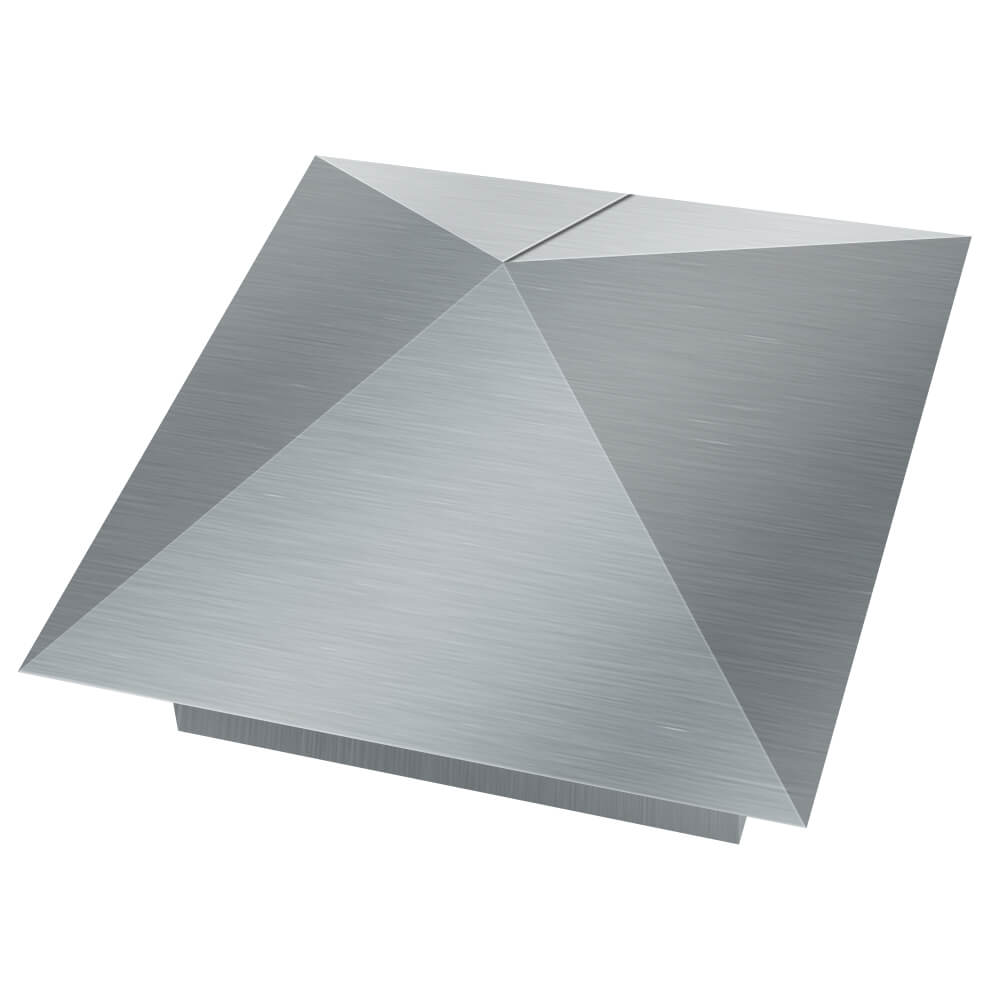 Колпак металлический 380х380мм оцинкованный заборный Салехард фото