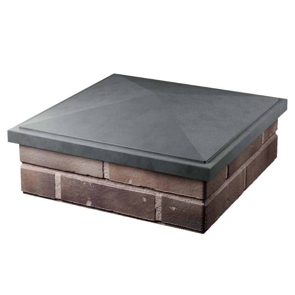 Колпак Zking БонаМоно Серый на столб 2х2 кирпича (515х515, 530х530мм) в Салехарде фото