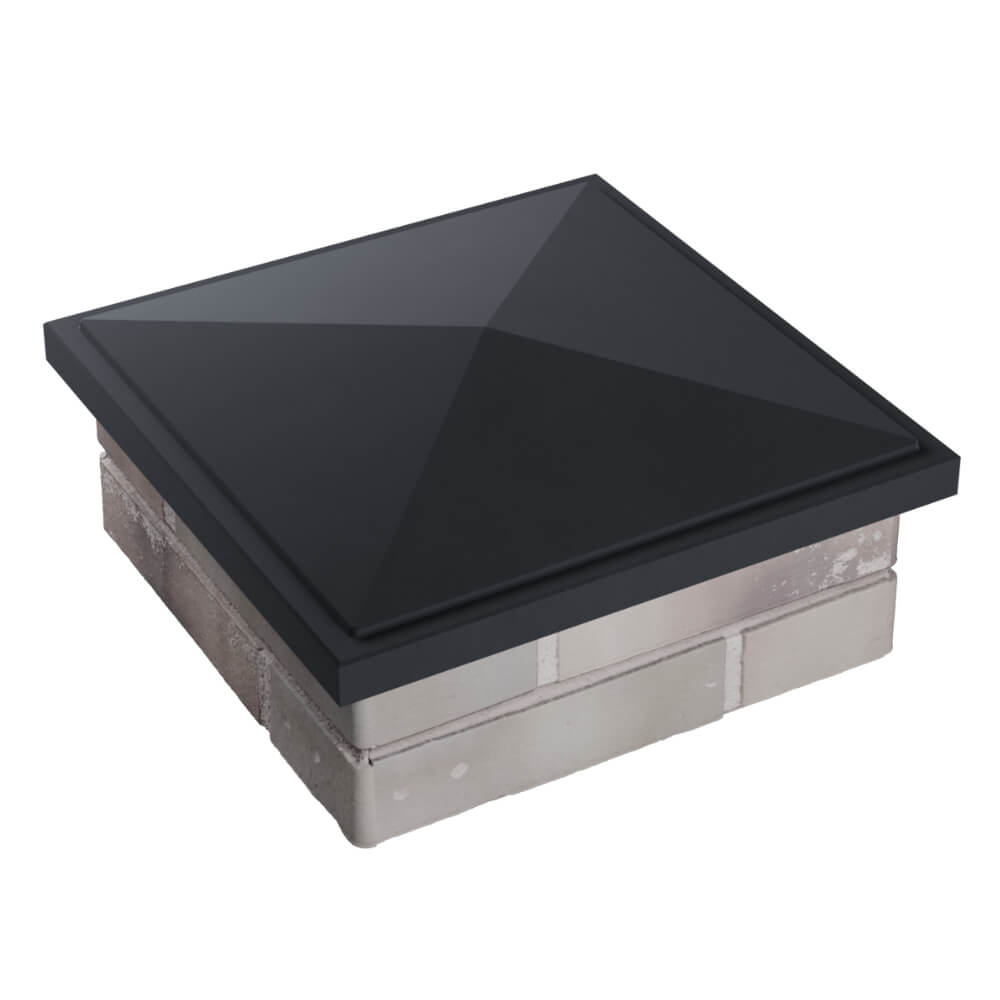 Колпак Zking БонаМоно Серый на столб 1.5х1.5 кирпича (385х385, 400х400мм) в Салехарде фото