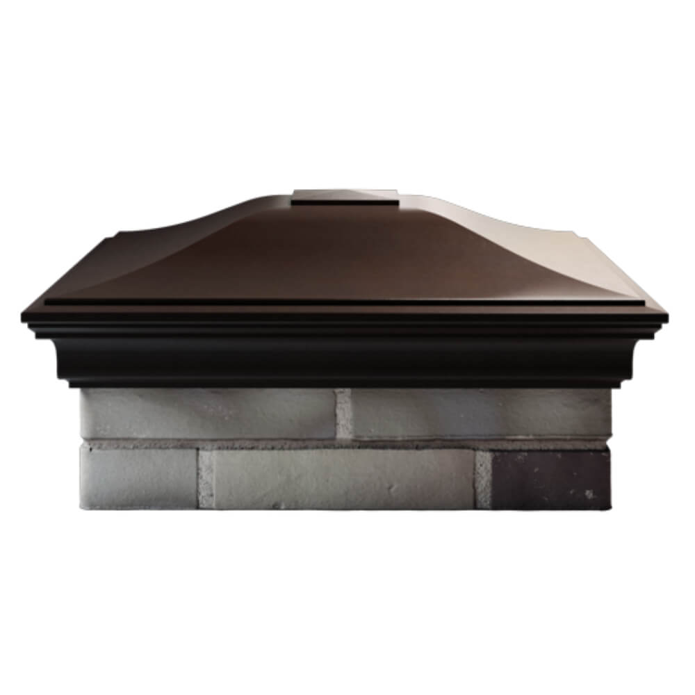 Колпак Zking Монблан Коричневый на столб 2х2 кирпича (515х515мм) в Салехарде фото