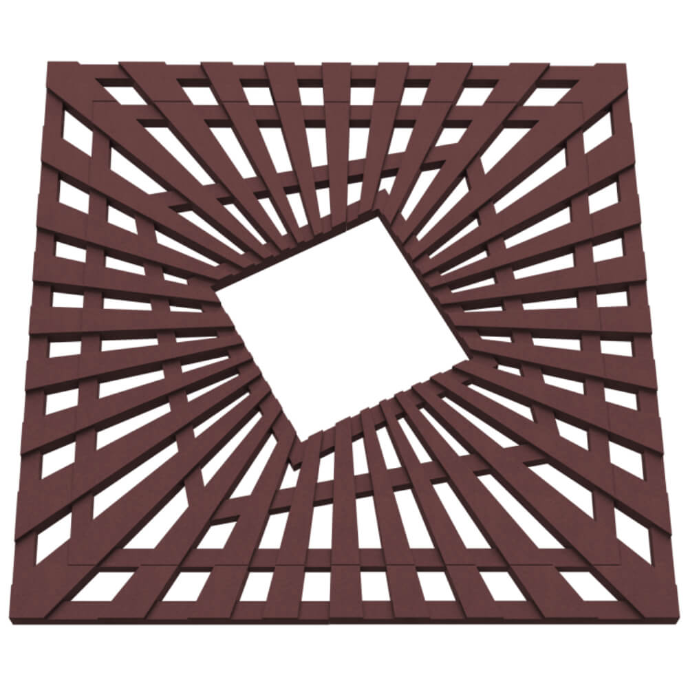 Приствольная решетка для дерева ZKING ATMOSPHERE 1.2х1.2м Коричневая в Салехарде фото