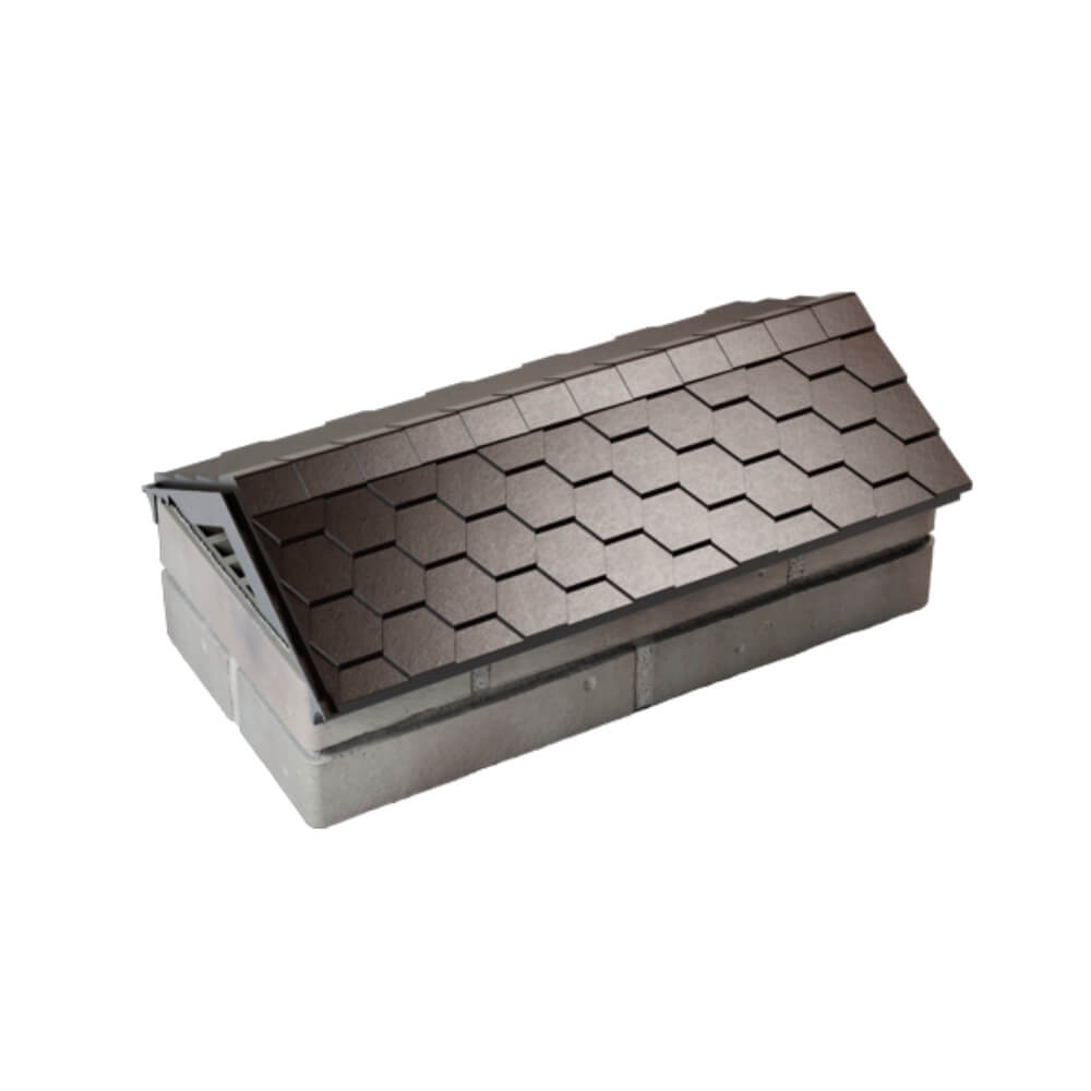 Парапет Zking Эверест Коричневый с посадкой на 1 кирпич (200/225/255мм) в Салехарде фото