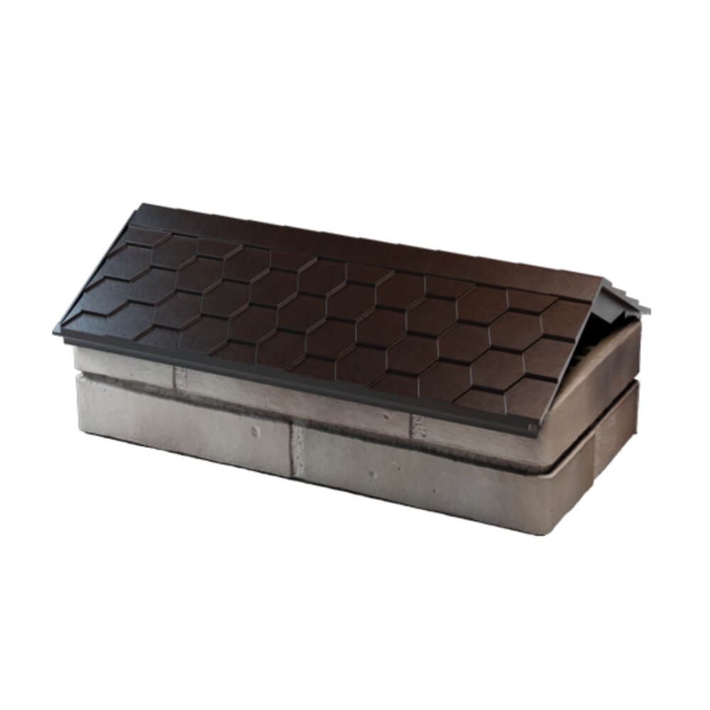 Парапет Zking Эверест Коричневый с посадкой на 1 кирпич (200/225/255мм) в Салехарде фото