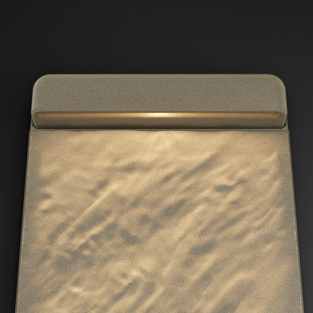 LED Светильник для шаговой плиты STONE Светлая Галька 330х75х98мм в Салехарде фото