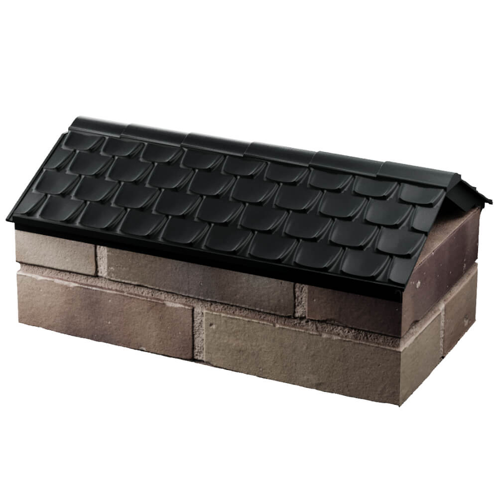 Парапет Zking Эльбрус Черный с посадкой на 1 кирпич (255мм) в Салехарде фото