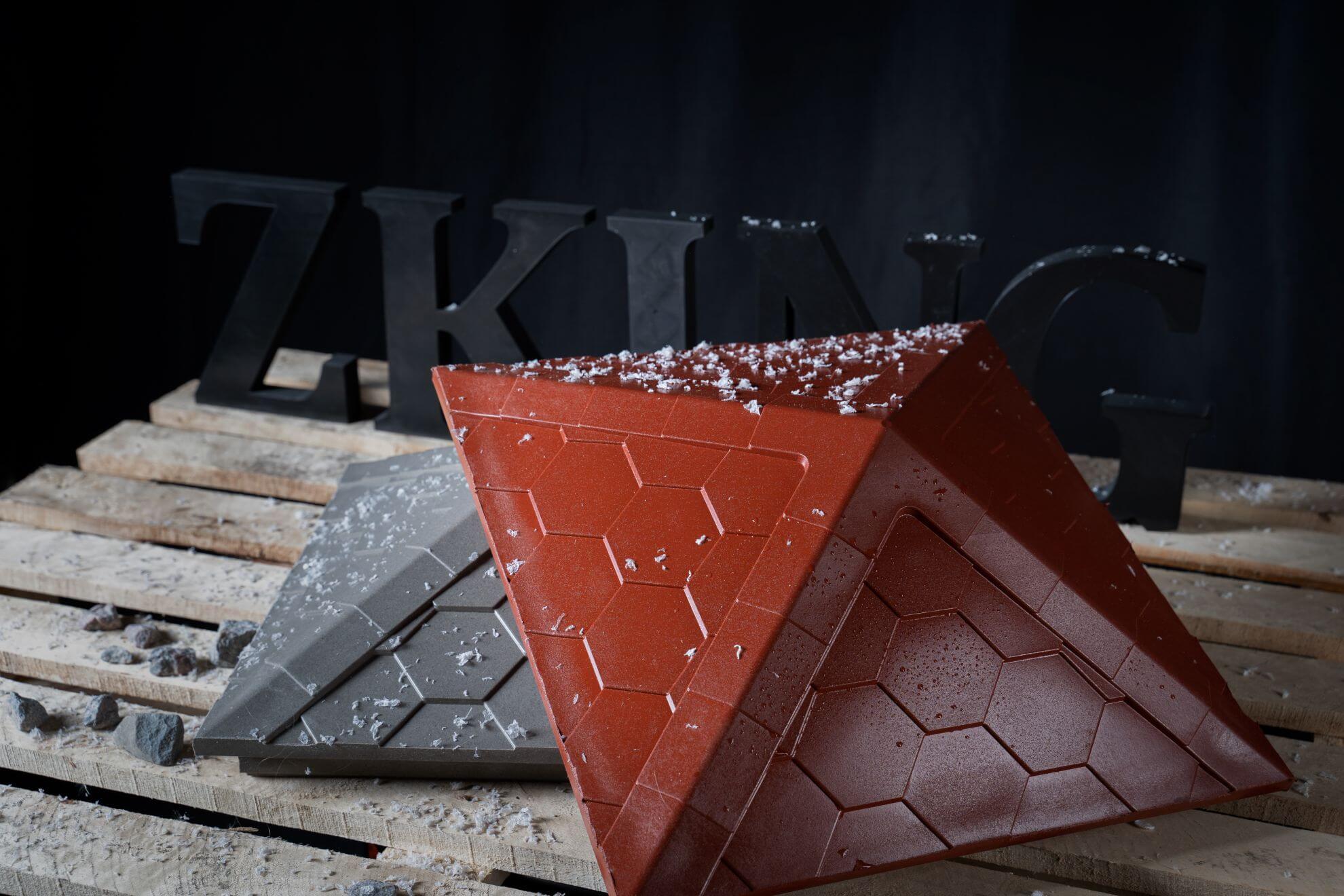 Колпак Zking Эверест Красный на столб 1.5х1.5 кирпича (390х390мм) в Салехарде фото