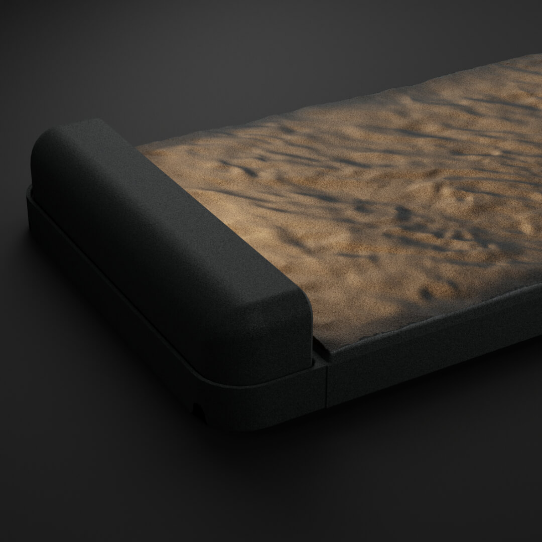 LED Светильник для шаговой плиты STONE Графитовый Серый 330х75х98мм в Салехарде фото