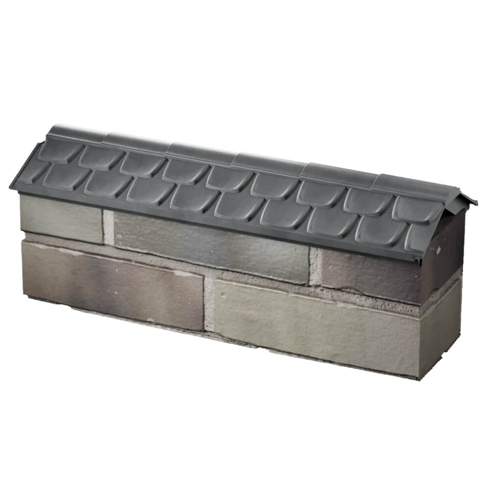 Парапет Zking Эльбрус Серый с посадкой на 0.5 кирпича (130мм) в Салехарде фото